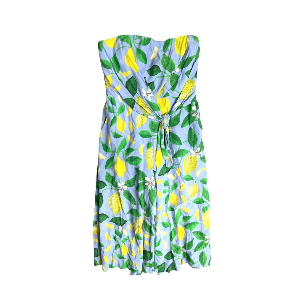 Anthropologie Lemon Grove Jumpsuit Strapless Euro Summer Vacation 6